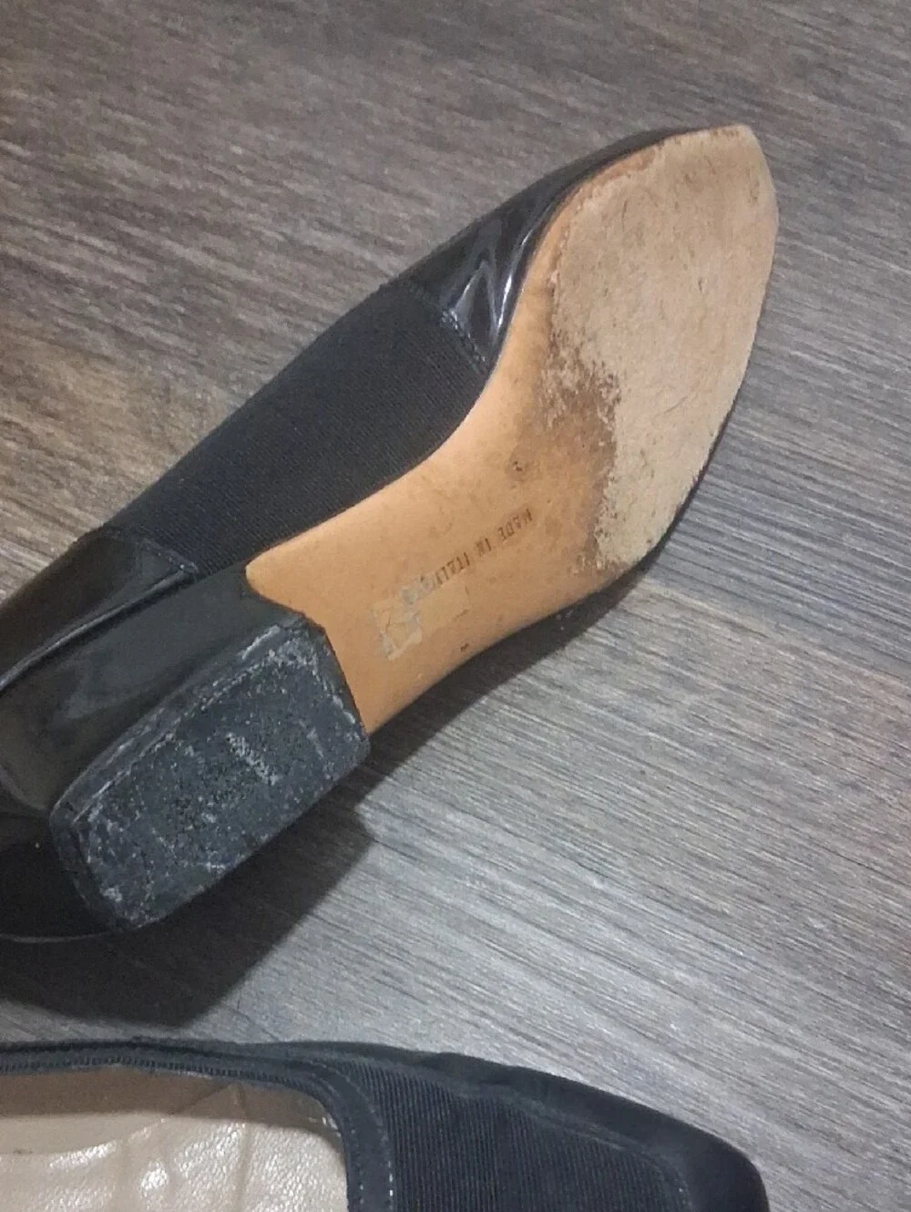 Salvatore Ferragamo Size 6 Black Square-Toe Ballet Flats